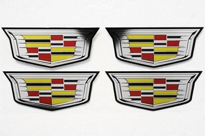 4 CADILLAC ESCALADE CTS ATS CENTER CAP LOGOS DECALS VINYL 20 22 WHEELS 8994