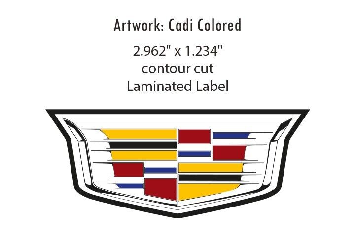 4 CADILLAC ESCALADE CTS ATS CENTER CAP LOGOS DECALS VINYL 20 22 WHEELS 8994