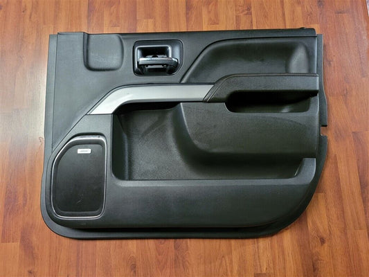 14-18 CHEVY SILVERADO FRONT PASSENGER RIGHT BLACK DOOR PANEL OEM