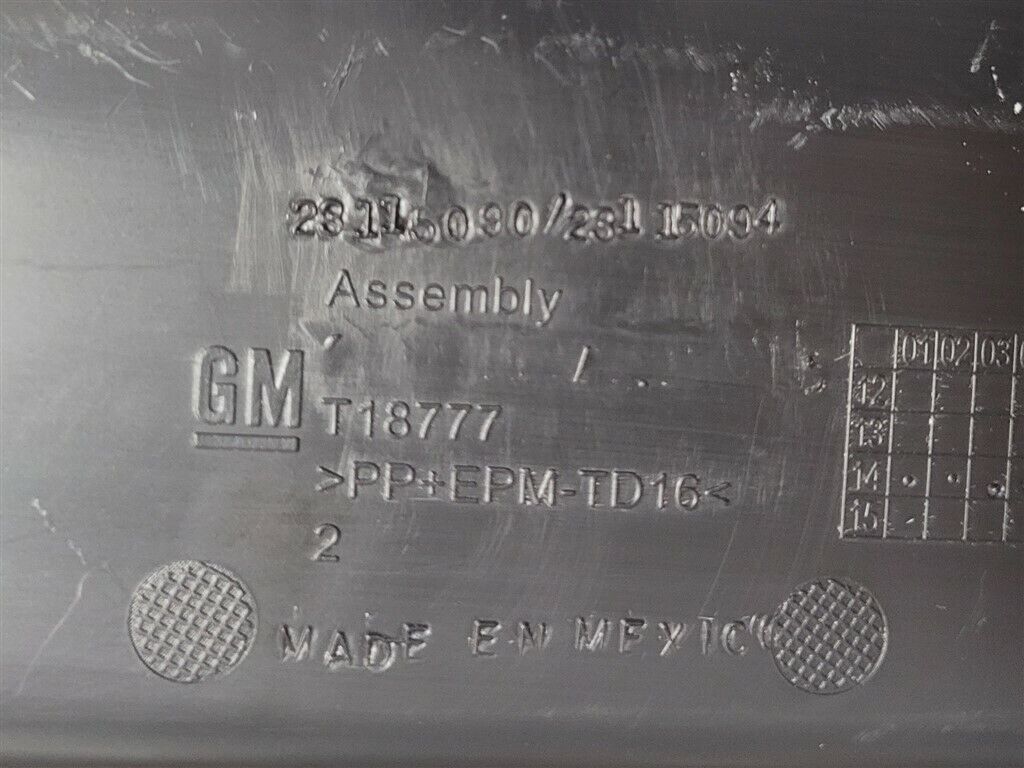 2016-2018 GM SIERRA 1500 BROWN GLOVE BOX STORAGE COMPARTMENT OEM 23115090