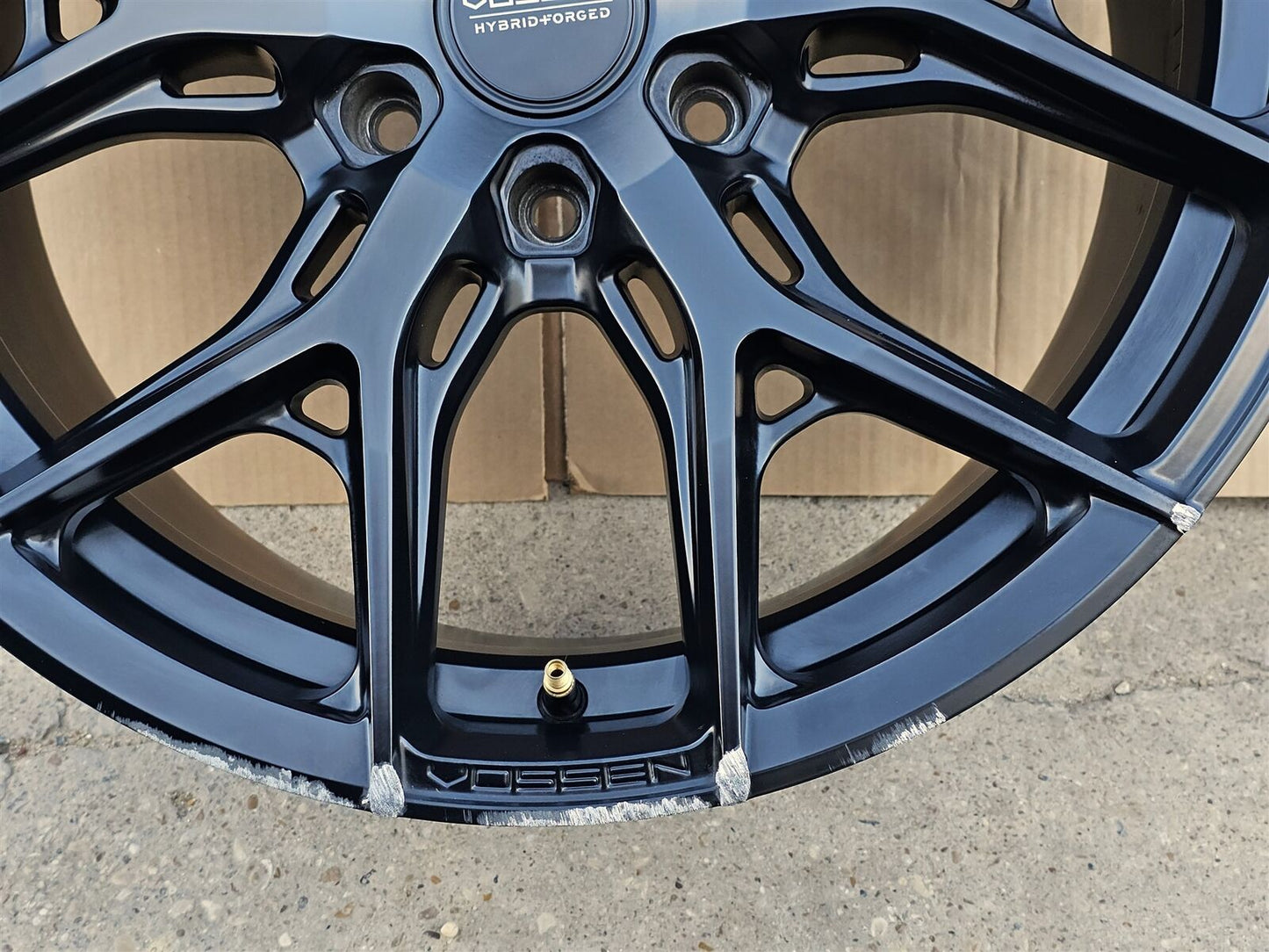 (1) VOSSEN HF6-4 20x9.5 6x135 SATIN BLACK WHEEL HYBRID FORGED-FORD F150 18 21 22