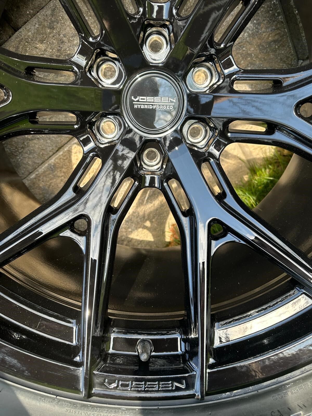 22x12 VOSSEN HF6-4 GLOSS BLACK WHEELS RAM TRX CHEVY SILVERADO GMC SIERRA #9036