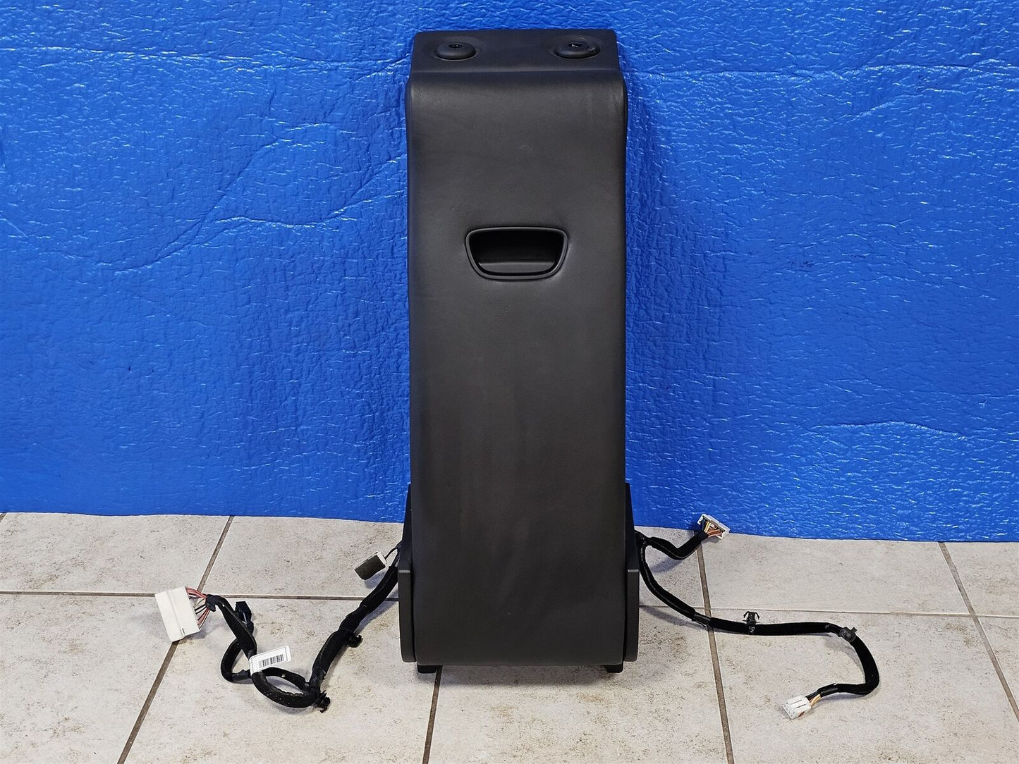 2015-2017 GENESIS G80 REAR SEAT CENTER ARMREST HEATED CONTROL LEATHER BLACK 16