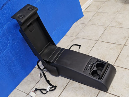 2015-2017 GENESIS G80 REAR SEAT CENTER ARMREST HEATED CONTROL LEATHER BLACK 16
