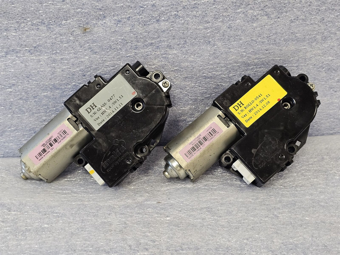 2015-2019 GENESIS G80 2-SUNROOF MOONROOF MOTOR DUAL OEM 16 17 18