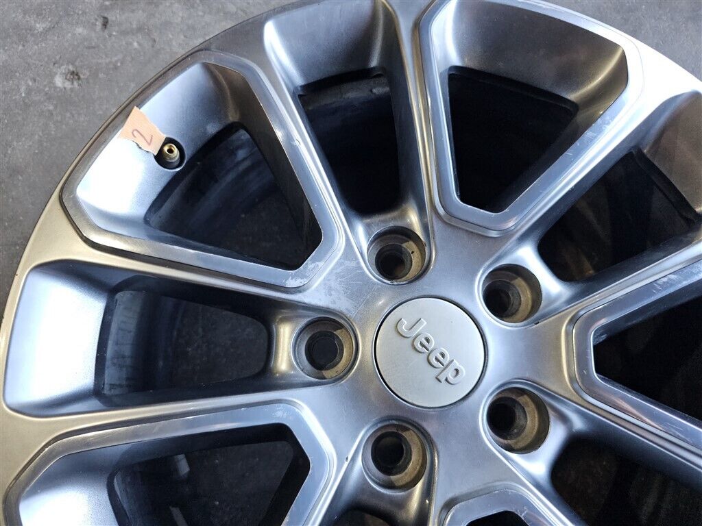 (1) 14-16 18" JEEP GRAND CHEROKEE GREY MACHINE OEM WHEEL RIM 1VH40DD5AA-COMPASS