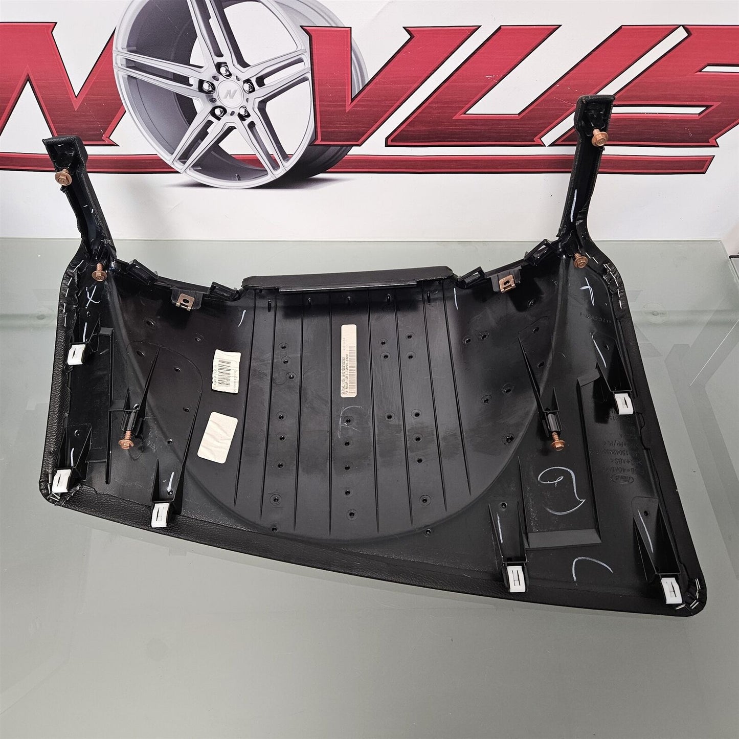 15-20 FORD F150 LARIAT DRIVER BLACK LEATHER DASH COVER FL3B-40A600-B