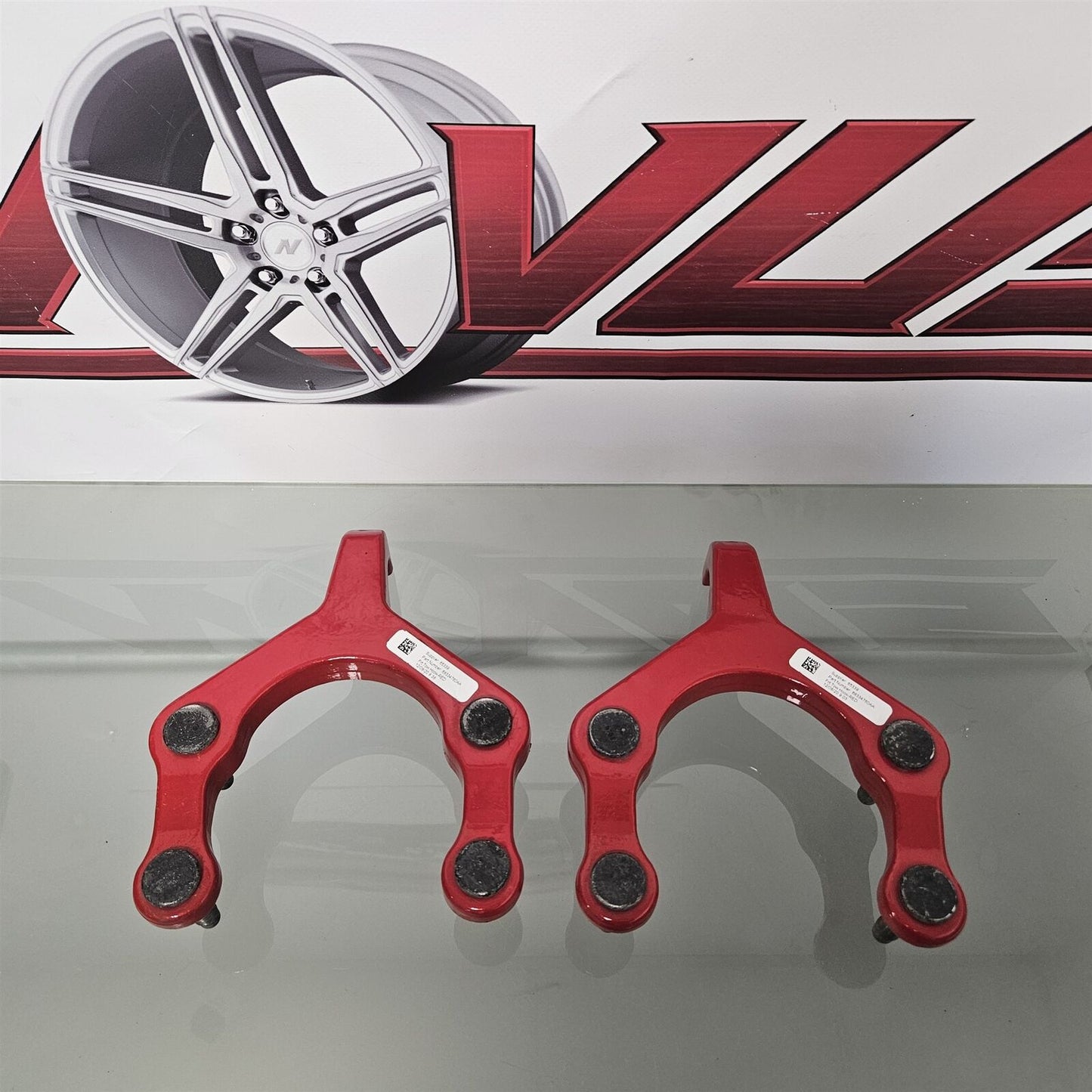 2018-2024 JEEP WRANGLER GLADIATOR FRONT BUMPER TOW HOOKS RED 68334760AA