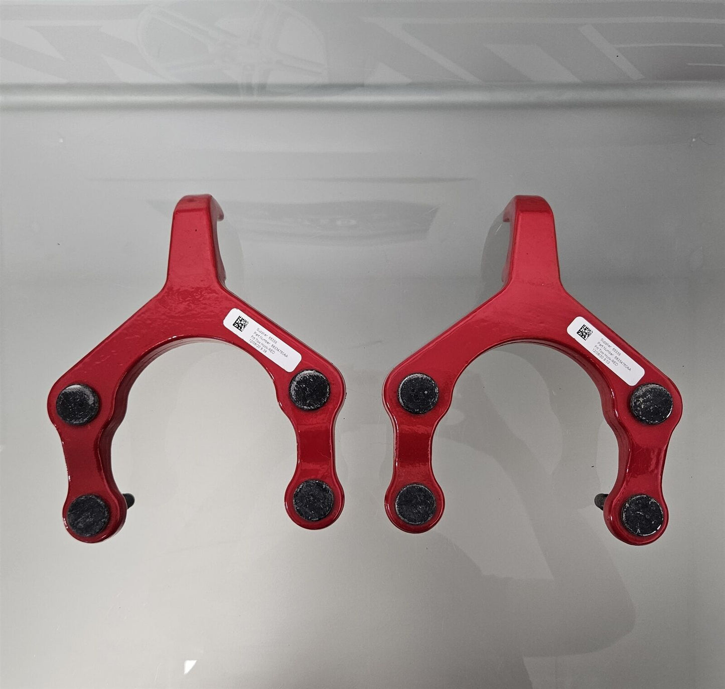2018-2024 JEEP WRANGLER GLADIATOR FRONT BUMPER TOW HOOKS RED 68334760AA