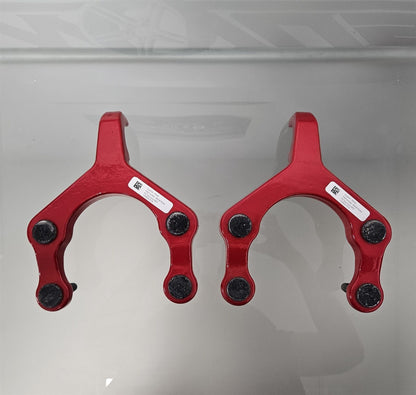 2018-2024 JEEP WRANGLER GLADIATOR FRONT BUMPER TOW HOOKS RED 68334760AA