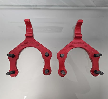 2018-2024 JEEP WRANGLER GLADIATOR FRONT BUMPER TOW HOOKS RED 68334760AA