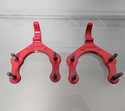 2018-2024 JEEP WRANGLER GLADIATOR FRONT BUMPER TOW HOOKS RED 68334760AA