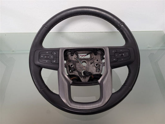 2020-2021 GM SIERRA 1500 BLACK LEATHER STEERING WHEEL -84646070