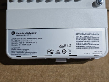 NEW CAMBIUM ePMP 3000 5GHz 4x4 MU-MIMO ACCESS POINT w/ GPS C058910A102A #12503