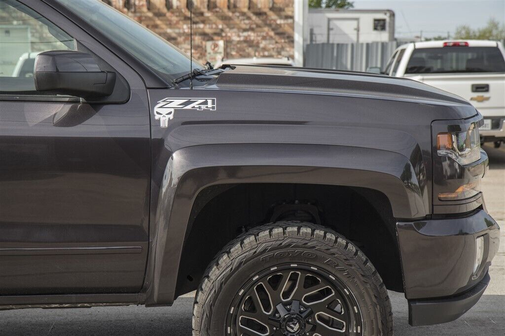 CHEVY Z71 WHITE PUNISHER 4X4 OFF ROAD SILVERADO CHEVOLET GMC SIERRA USA DECAL US
