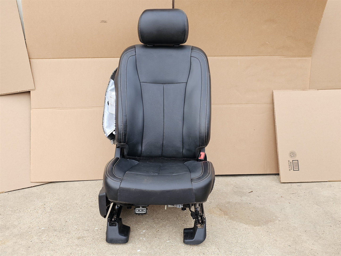 15-20 FORD F150 BLACK LEATHER SEAT FRONT PASSENGER-LARIAT PLATINUM XLT HEAT