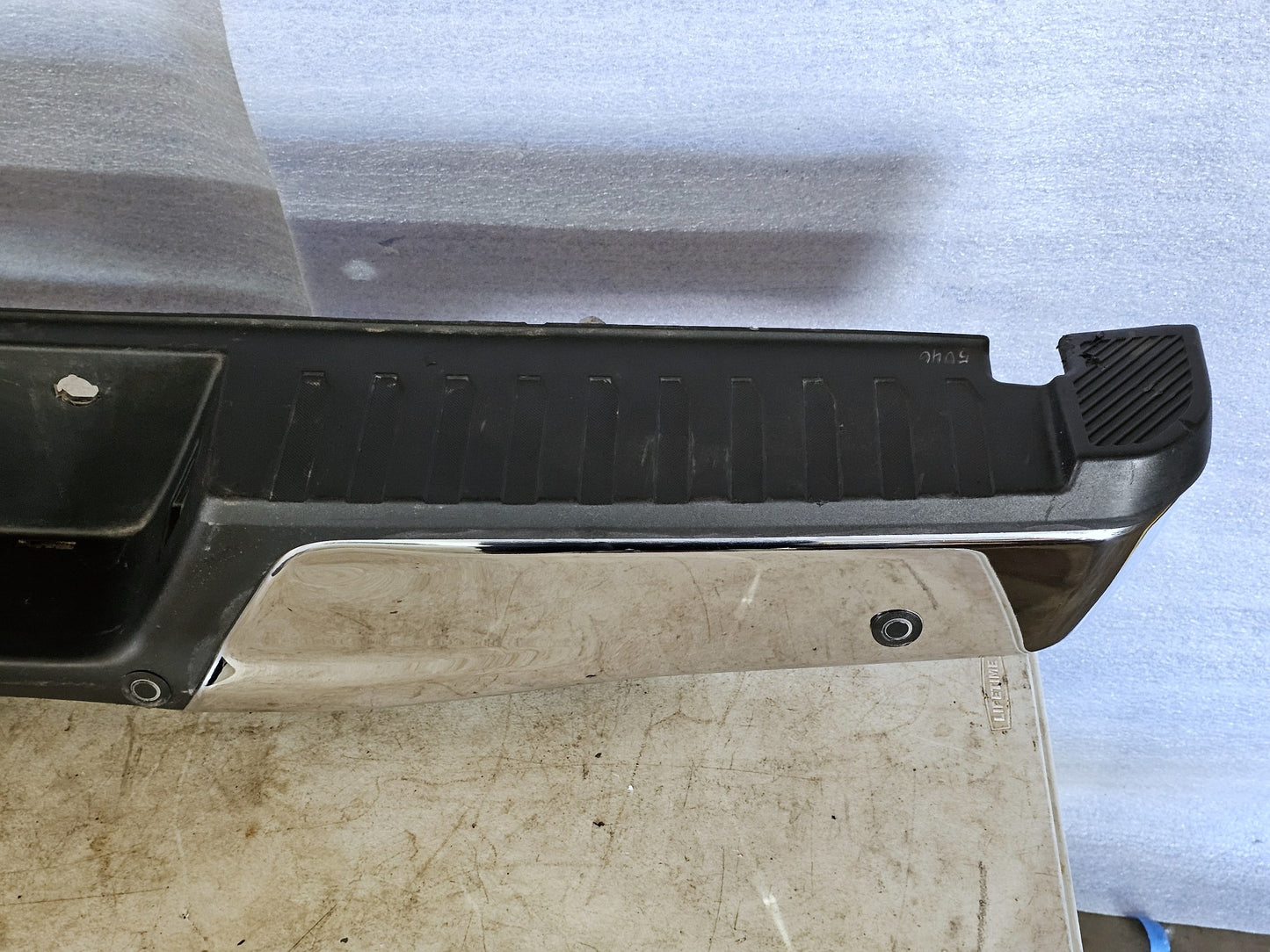 2015-2020 FORD F150 CHROME REAR BUMPER HITCH PARKING SENSORS 16 17 18 19 #3502