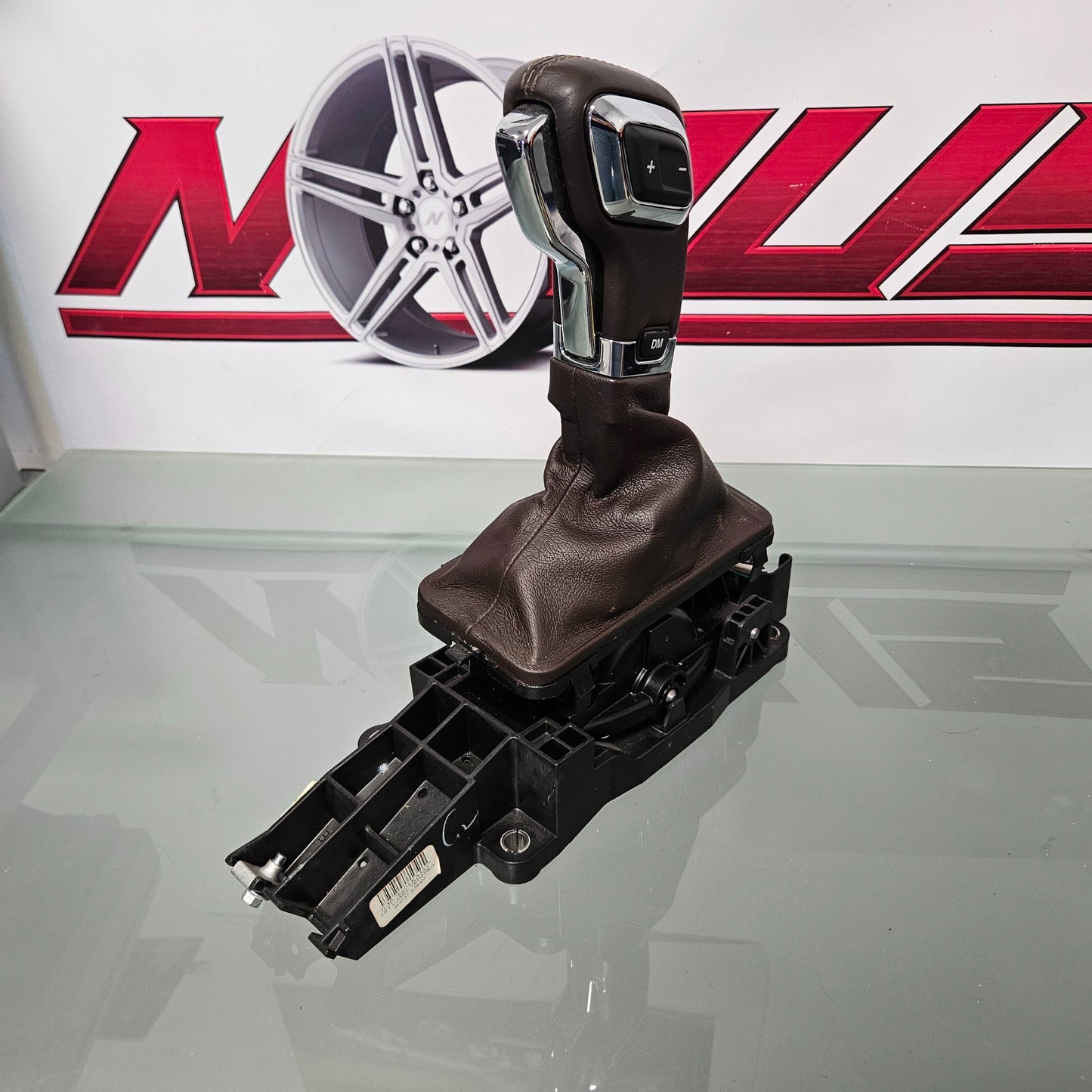 2015-2020 FORD F150 FLOOR SHIFTER AUTOMATIC BROWN LEATHER JL3B15045A06 #3095