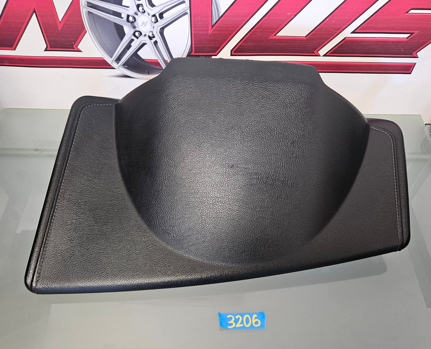 15-20 FORD F150 LARIAT DRIVER BLACK LEATHER DASH PANEL COVER FL3B-40A600-B #3206