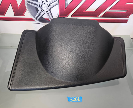 15-20 FORD F150 LARIAT DRIVER BLACK LEATHER DASH PANEL COVER FL3B-40A600-B #3206
