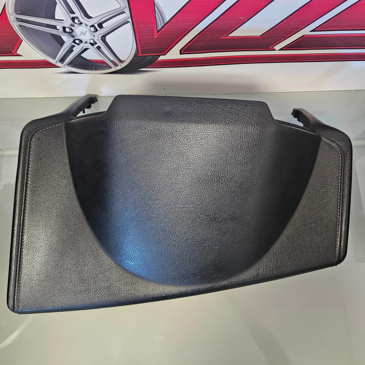 15-20 FORD F150 LARIAT DRIVER BLACK LEATHER DASH PANEL COVER FL3B-40A600-B #3206