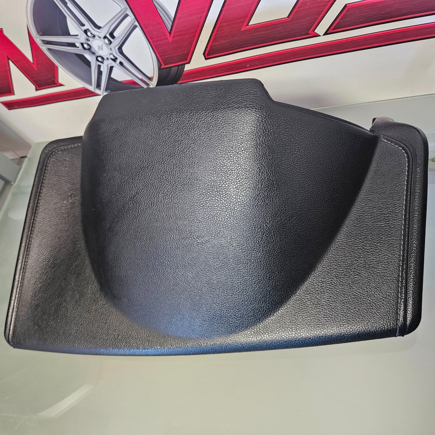 15-20 FORD F150 LARIAT DRIVER BLACK LEATHER DASH PANEL COVER FL3B-40A600-B #3206