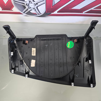 15-20 FORD F150 LARIAT DRIVER BLACK LEATHER DASH PANEL COVER FL3B-40A600-B #3206
