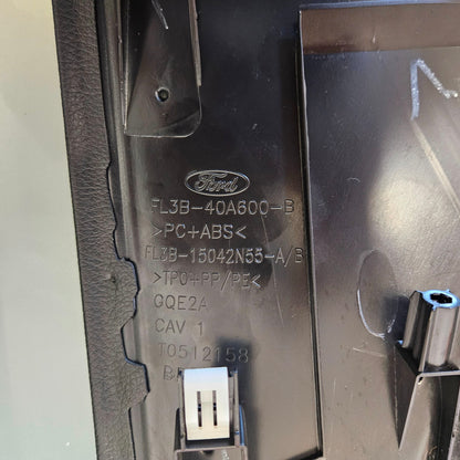 15-20 FORD F150 LARIAT DRIVER BLACK LEATHER DASH PANEL COVER FL3B-40A600-B #3206
