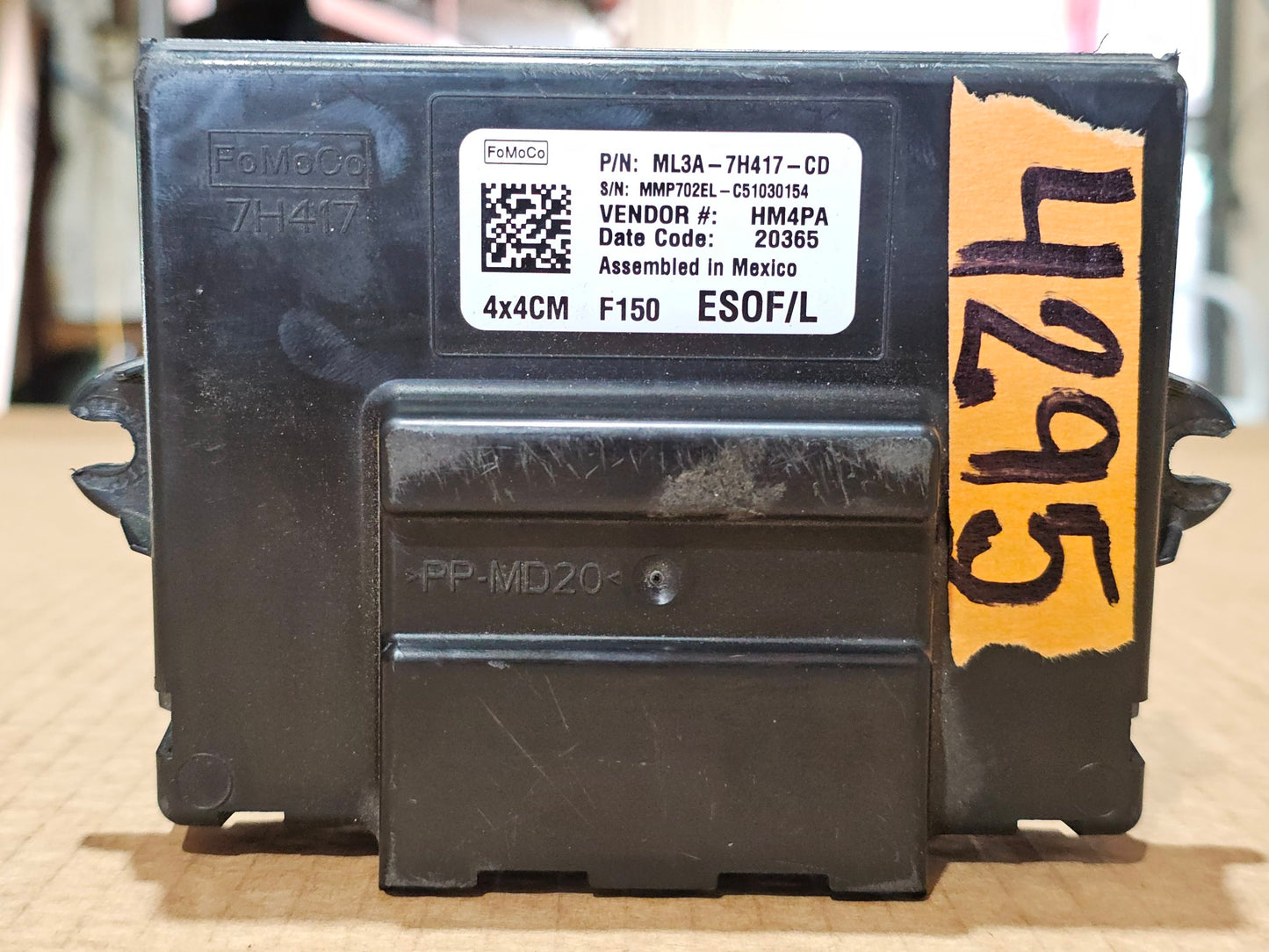 2021 F150 TRANSFER CASE CONTROL MODULE UNIT ML3T-7H417-CD 4X4 OEM #4295