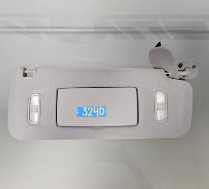 2017 GMC SIERRA SUN VISOR GRAY PASSENGER 544908429 #3240