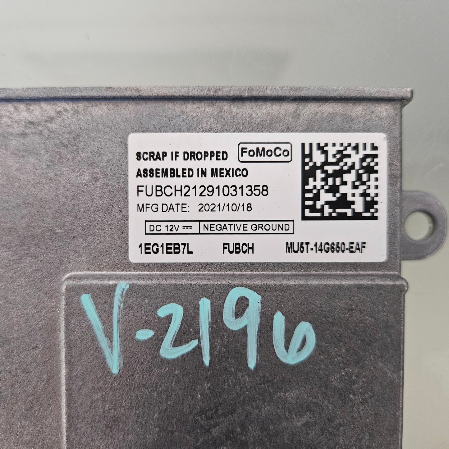 2021 FORD F150 PEDESTRIAN ALERT SYSTEM CONTROL MODULE MU5T-14G650-EAF #3276