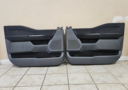 2021-2025 FORD F150 FRONT DOOR PANELS DRIVER PASSENGER LEFT RIGHT GRAY #3325