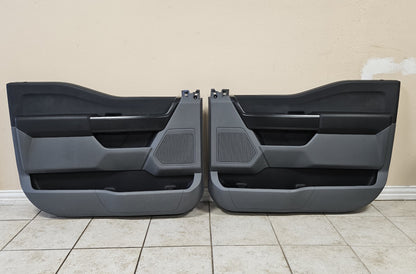 2021-2025 FORD F150 FRONT DOOR PANELS DRIVER PASSENGER LEFT RIGHT GRAY #3325
