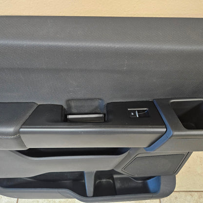 OEM 2021-2024 FORD F150 XLT DRIVER LEFT REAR BLACK DOOR PANEL TRIM #3328