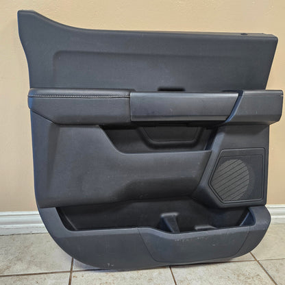 OEM 2021-2024 FORD F150 XLT DRIVER LEFT REAR BLACK DOOR PANEL TRIM #3328