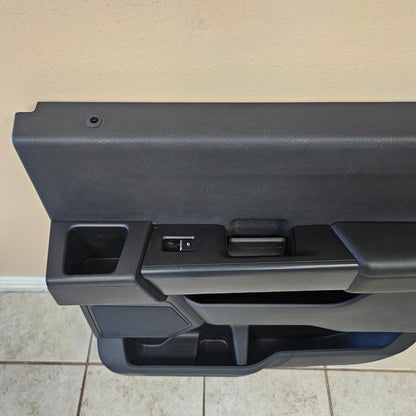 OEM 2021-2024 FORD F150 XLT PASSENGER RH REAR BLACK DOOR PANEL TRIM #3329
