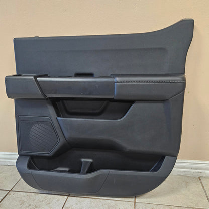 OEM 2021-2024 FORD F150 XLT PASSENGER RH REAR BLACK DOOR PANEL TRIM #3329