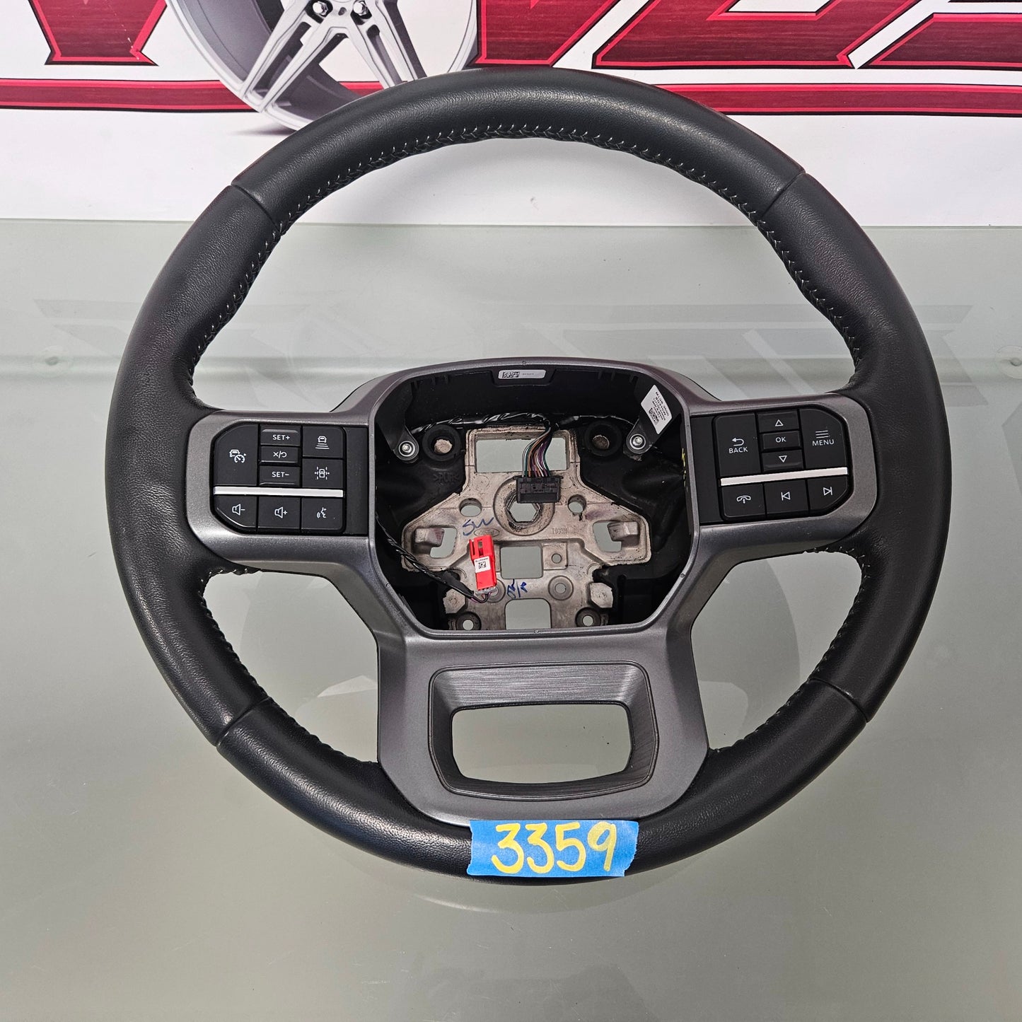 2021-2024 FORD F150 BLACK STEERING WHEEL ML3B-3600-BG319W CONTROLS #3359