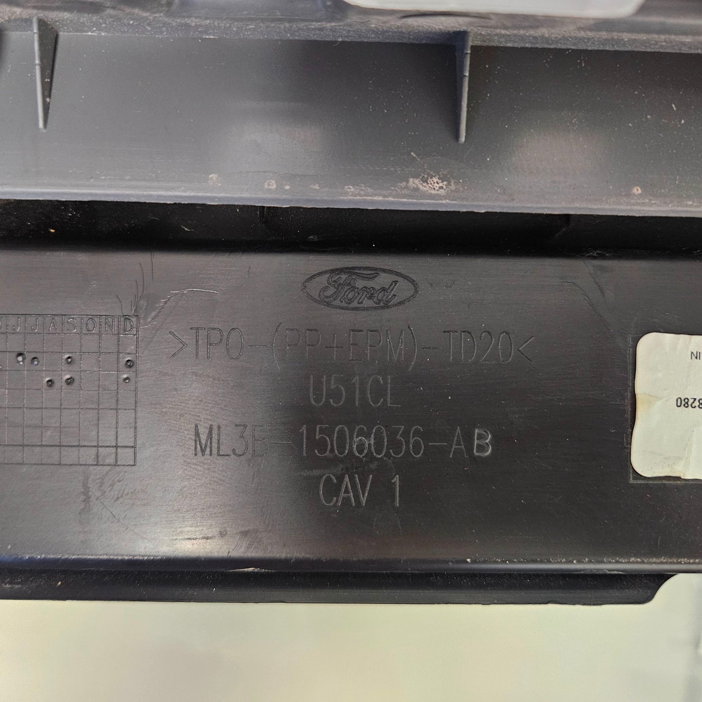 2021 2022 2023 2024 2025 FORD F150 GRAY GLOVE BOX STORAGE ML3B-1506036-AB #3366