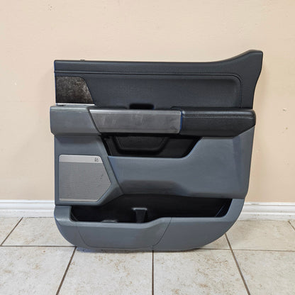 OEM 2021-2024 FORD F150 XLT PASSENGER RH REAR BLACK DOOR PANEL TRIM #3377