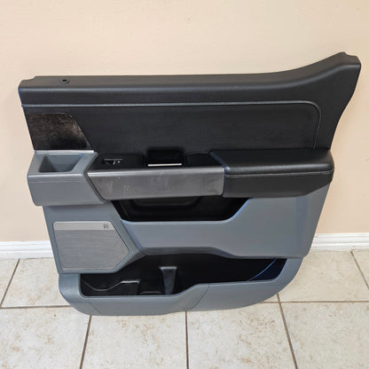 OEM 2021-2024 FORD F150 XLT PASSENGER RH REAR BLACK DOOR PANEL TRIM #3377