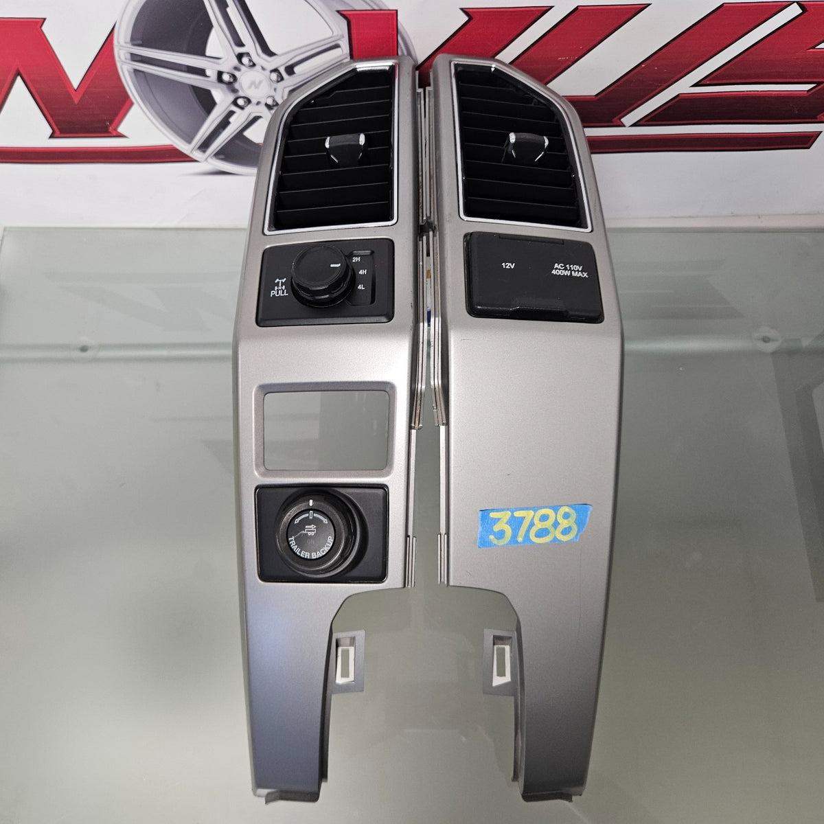 15-20 FORD F150 17-22 F250 F350 DASH BEZEL RIGHT LEFT AIR VENT TRIM SILVER #378813