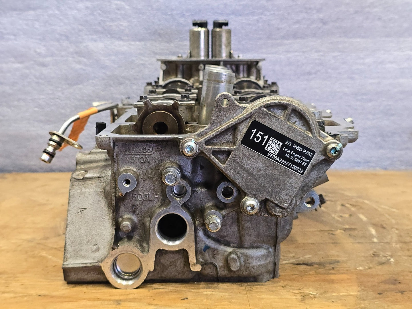 2021-2024 FORD F150 2.7L V6 ENGINE CYLINDER HEAD LEFT DRIVER ECOBOOST 22 23 43698