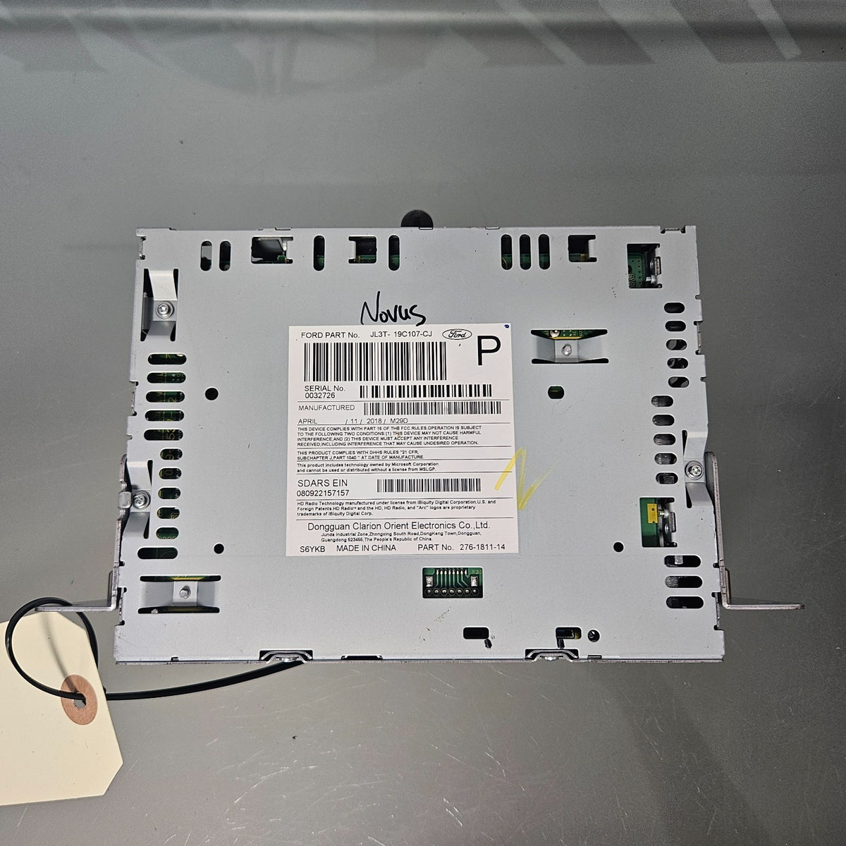 2017-2018 FORD F150 RADIO AUDIO RECEIVER CONTROL MODULE OEM JL3T-19C107-CJ #37454