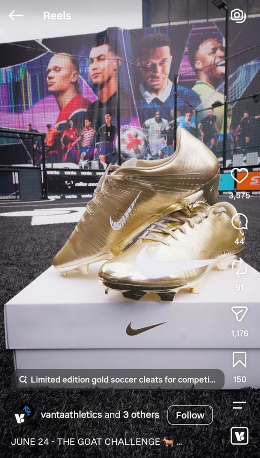 NEW Nike Mercurial Superfly 1 RGN SE CR7 Metallic Gold Size 10 Ronaldo World Cup0