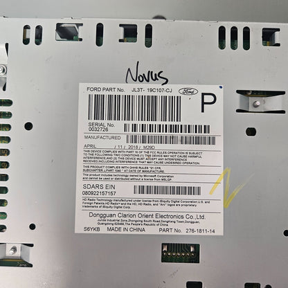 2017-2018 FORD F150 RADIO AUDIO RECEIVER CONTROL MODULE OEM JL3T-19C107-CJ #37455