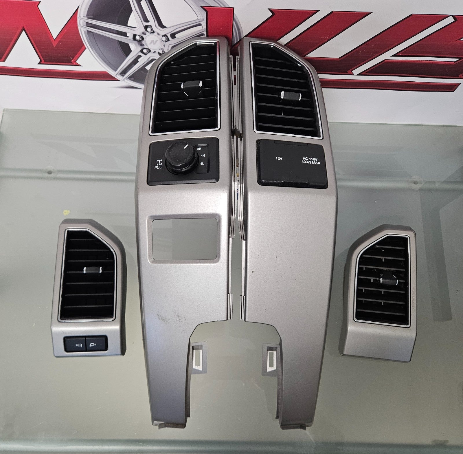 2015-2020 FORD F150 LARIAT DASH BEZEL AIR VENT TRIM OBSIDIAN 16 17 18 19  #37800