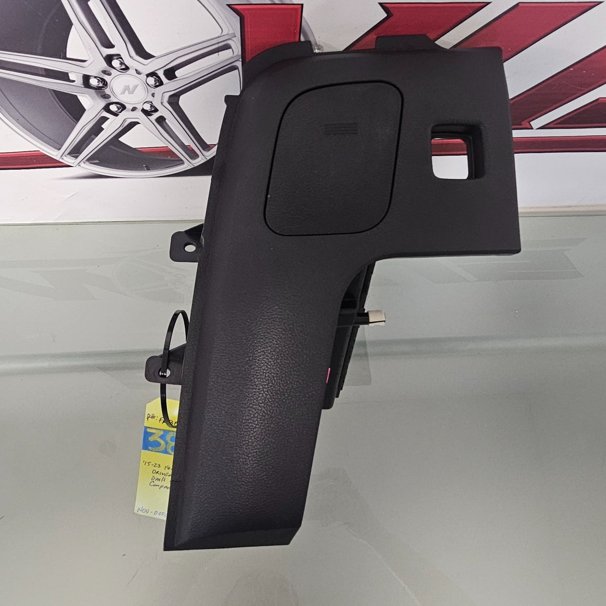 2018-2023 FORD MUSTANG DASH LEFT SIDE END COVER PANEL STORAGE COIN TRAY #38970